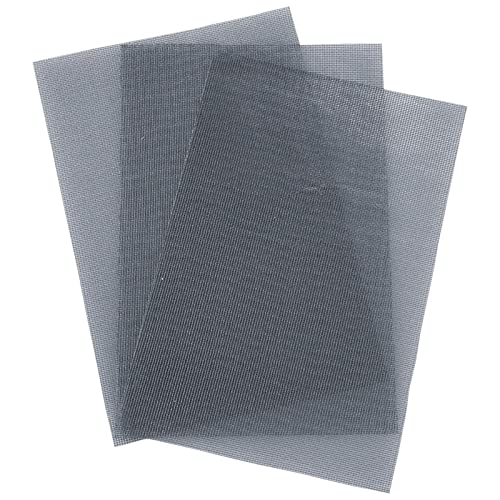 コモライフ 自由にカットできる 網戸補修シート グレー 3枚組 (30×20cm) 網戸 シート シール 補修 虫 破れ（Amazon）