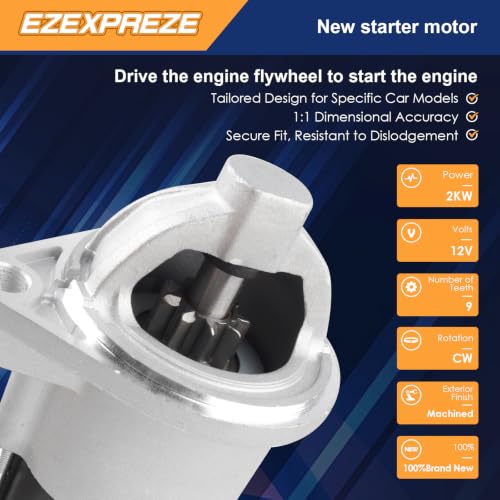 Image of Ezexpreze MIA11732 New Starter for John Deere Gator UTV XUV OE#19119, 435-517, D6GC201, 211630751, 495858, SVA0011, 41040024