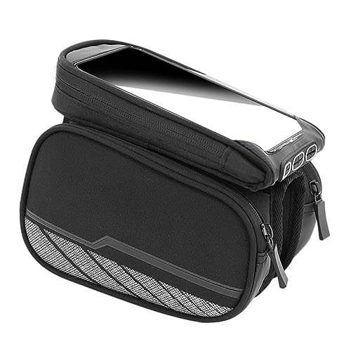 Sacoche cadre pour téléphone vélo pochette support tactile guidon vtt vtc