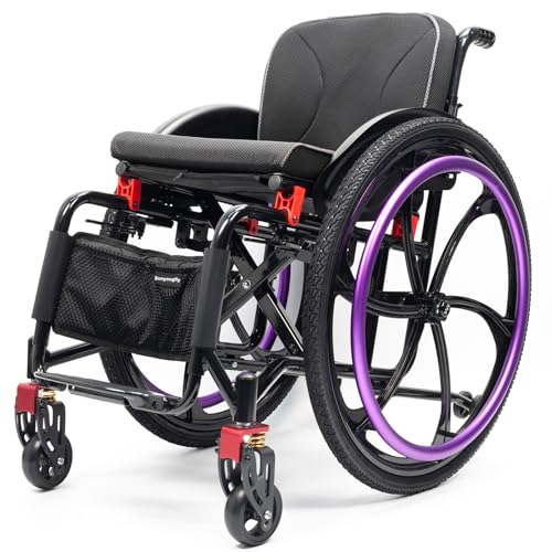 Sunyongfly X|[cԈ֎q܂ݎԈ֎q 26 C`ցAՌzOցAחe 100KG ׂ̂Ă̒n`A~jEԈ֎q(Seat width: 42cm,Purple)