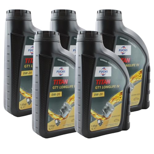 Aceite de Motor Fuchs 5L TITAN GT1 LONGLIFE IV SAE 0W-20