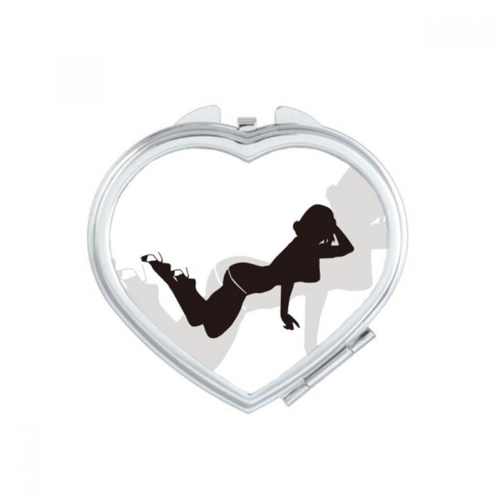 Miroir de poche mignon multicolore et compact pour fille et femme