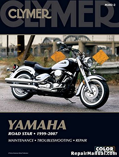 M282-2 1999-2007 Yamaha XV1600 XV1700 Road Star Repair Motorcycle Manual by Clymer