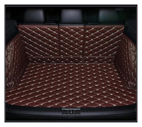 Tappeti Bagagliaio Per Mercedes Per Benz Classe C Berlina W204 2008 2009 2010 2011 2012 2013 Copertura completa del bagagliaio del tappeto del vano di carico Auto Tappetino Bagagliaio(Marrone scuro)