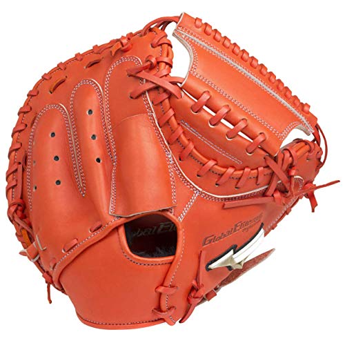 ミズノ(MIZUNO) 少年軟式用 グローバルエリートRG ブランドアンバサダーセレクション【炭谷銀仁朗モデル】 1AJCY20100 52 スプレンディッドオレンジ 右投用