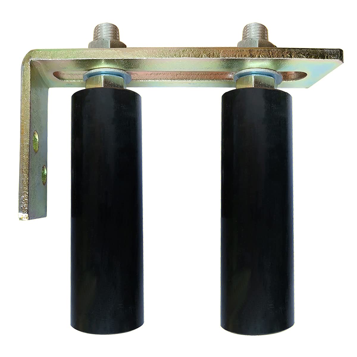 Buy Mageway Slide Gate Guide Roller 6" Black L Rear Post Bracket