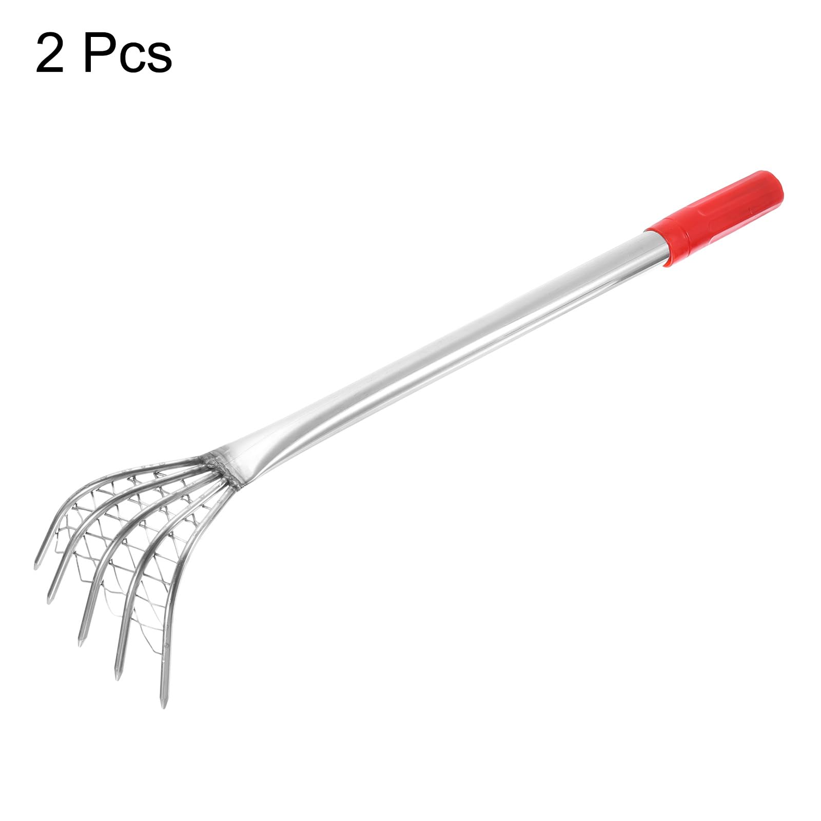 QUARKZMAN 2 Unidades Rastrillo De Almejas 19.68" Pequeño Rastrillo para Almejas Escarbador De Suelo Rastrillo para Hierba con Mango Ergonómico para Mariscos Jardinería Cultivo Patio
