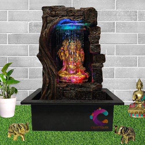 Image of Decorative Water Fountain for Home Decor, Office, Indoor & Outdoor, Garden, Puja Room, Vaastu, Reception, Spa, Gifting. (C-031)