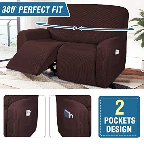 H.VERSAILTEX Super Stretch Recliner Loveseat Covers Reclining Couch