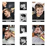 KEMEI 1784 Professional Hair Clipper for Men, Cordless Electric Beard Trimmer Men, Zero Gapped T-Blade Hair Trimmer with LED Display and 3 Guide Combs - Image 5