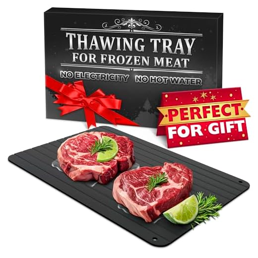 Quick Defrosting Tray for Frozen Meat - Rapid Thaw Defrosting Tray Kitchen Gadgets for Home Thawing Plate - Thawing Tray for Frozen Meat Defrosting Tray Natural Taste - Frozen Food Meat Thawing Board