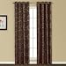 United Curtain Sinclair Embroidered Window Curtain Panel, 54 by 63-Inch, Chocolate