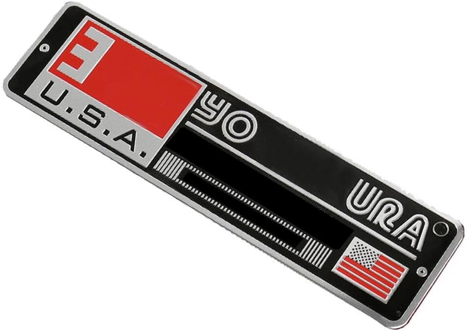 Image of 2pcx Exhaust Pipe Sticker Aluminum 3D Motorcycle Emblem Racing Decal
