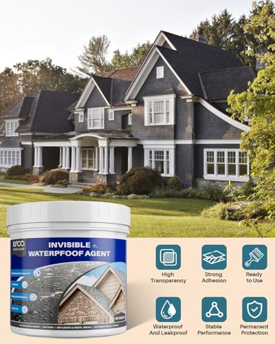 Image of Transparent Waterproof Sealant,35 oz Clear Transparent Waterproof Coating,Liquid Invisible Water Proof Agent for Roofs Walls,Garden,Bathroom,Kitchen Indoor & Outdoor Water Proof Sealant