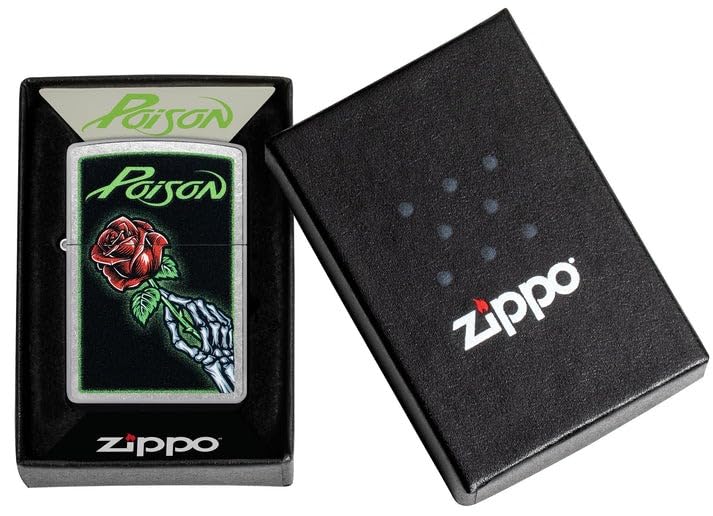 Encendedor Zippo personalizado Rose Street Chrome miniatura 5