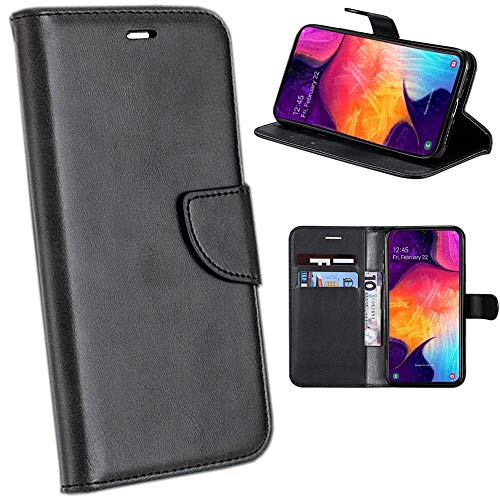 N NEWTOP Cover Compatibile per Samsung Galaxy A50/A50S/A30/A30S, HQ Lateral Custodia Case Flip Magnetica Libro Portafoglio Simil Pelle Stand