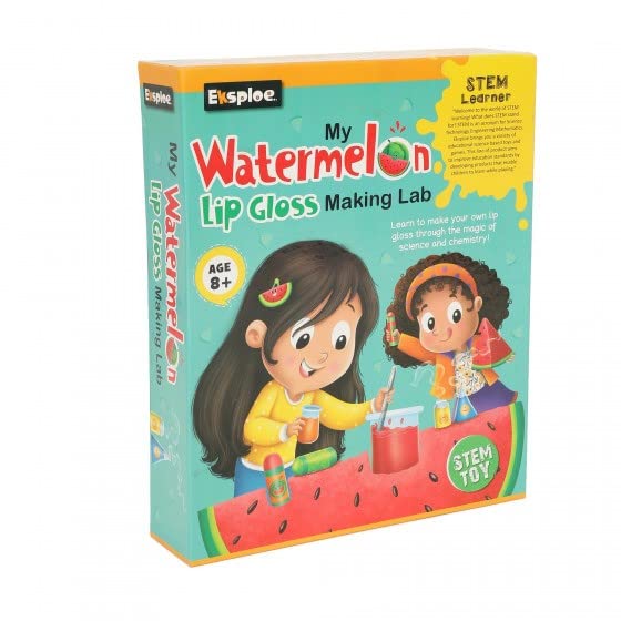 Negi Educational DIY STEM Learner, My Watermelon Lip Gloss Making Lab Science Kit Activity Toy for Kids (Age 6+)