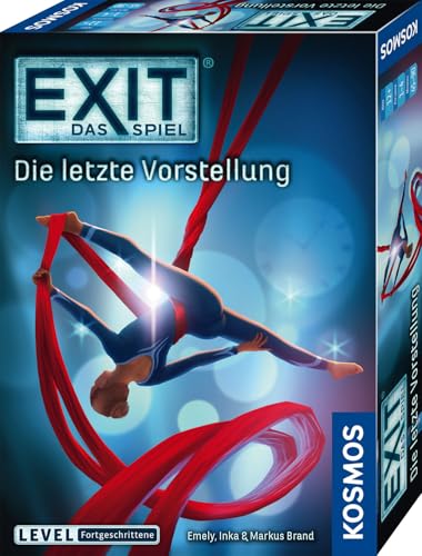KOSMOS 685065 EXIT® - Das Spiel Die letzte Vorstellung, Level: Fortgeschrittene, Escape Room Spiel, EXIT Game für 1-4 Spieler ab 12 Jahre, EIN einmaliges Gesellschaftsspiel KOSMOS 685065 EXIT® - Das Spiel Die letzte Vorstellung, Level: Fortgeschrittene, Escape Room Spiel, EXIT Game für 1-4 Spieler ab 12 Jahre, EIN einmaliges Gesellschaftsspiel