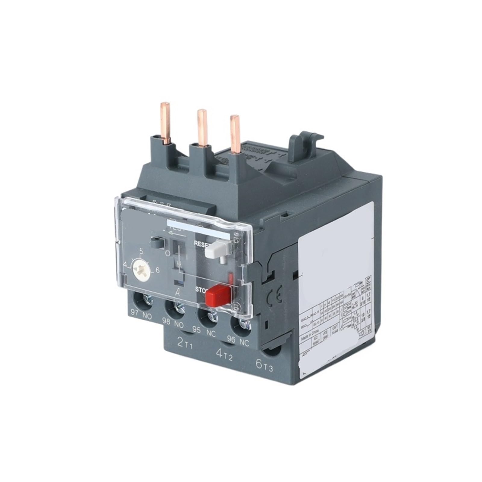 Relé térmico LRN10N de protección para motor con rango de 4-6A 3