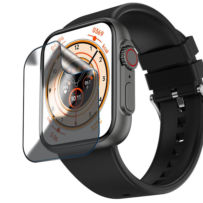 FCS smartwatch screen guard for Fire-Boltt Gladiator 1.96" | Pack of 3 | Edge to Edge Coverage | Ultrathin 0.125mm 9H anti shock flexible Watch screen protector TPU membrane (B0CS9NXKZ5) Amazon Price History, Amazon Price Tracker