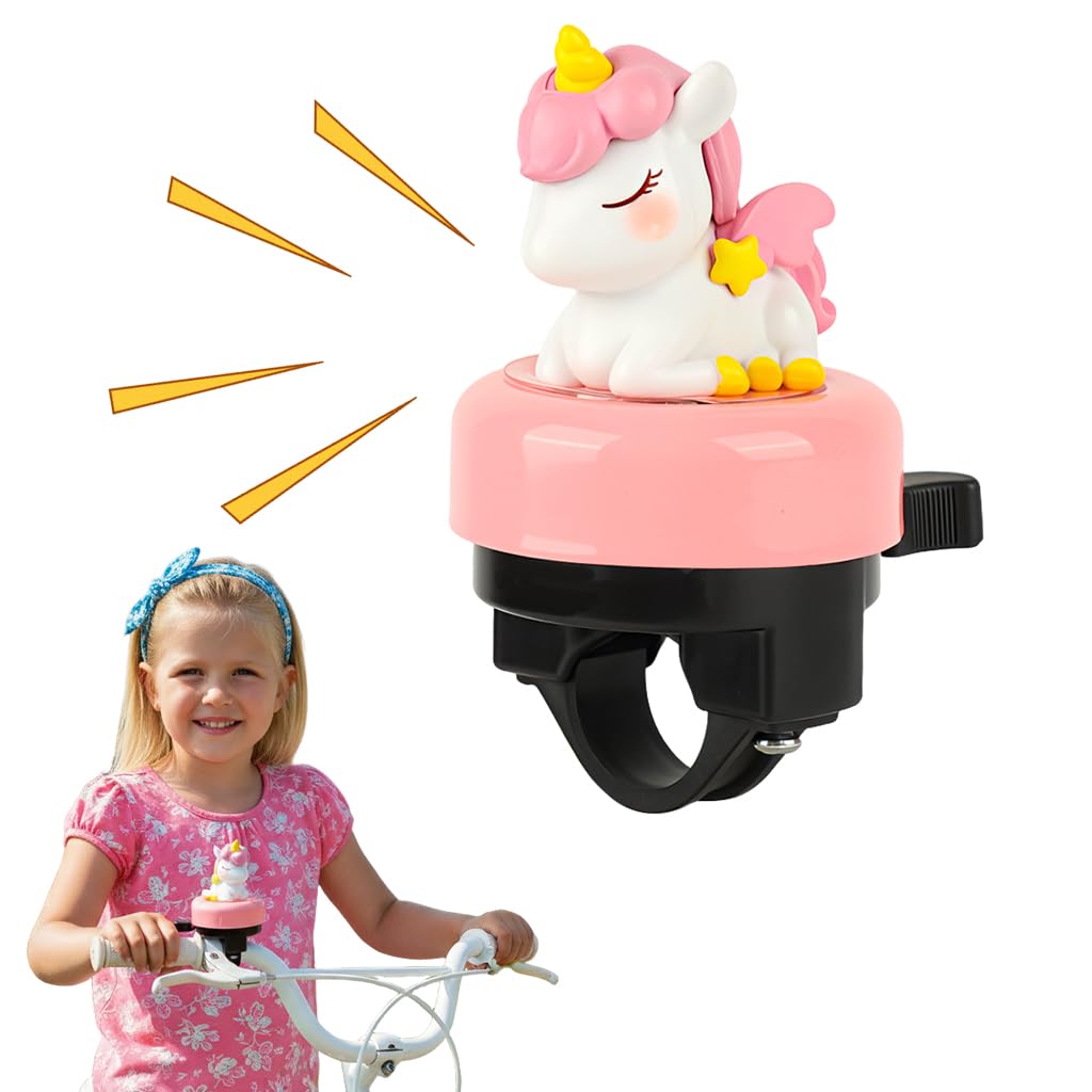 Proberos® Cycle Bell for Kids Bicycle Unicorn Bike Bell for Girls with Loud Clear Sound Horn Accessories for Kids Cycle