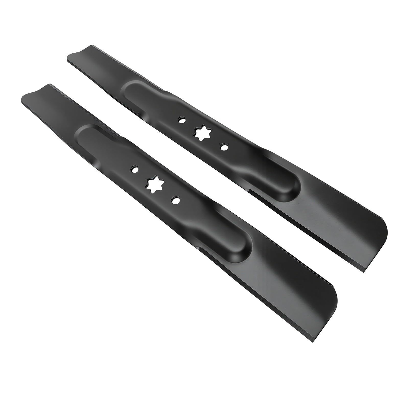 Cuchillas para Cortacésped de 42 Pulgadas, 6 Agujeros en Estrella, Longitud 21-3/16 Pulgadas, Alto, Acero Al Carbono, Reemplazo para Plataformas de 42 Compatibles con
