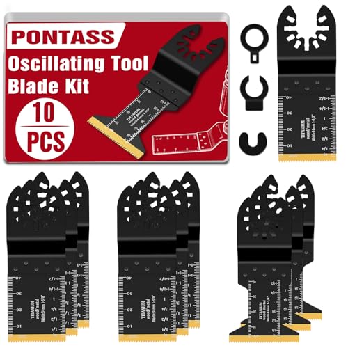 Image of Oscillating Saw Multitool Blades for Wood Fits Dewalt, Ryobi,10Pcs