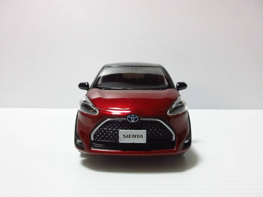 たんたん トヨタ シエンタ カラーサンプル ブラックマイカ×レッドマイカ Amazon | 1/30 トヨタ 新型シエンタ 後期 2トーン ブラック