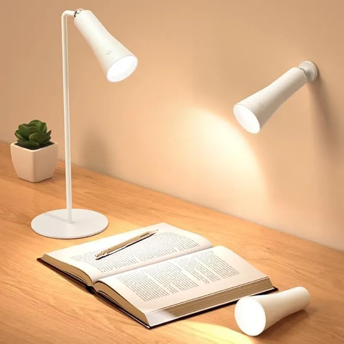 Image of Kimee LED Study Light for Desk with Stationery Organizer & Mobile Holder - Cordless Table Lamp for Students (Magnetic)