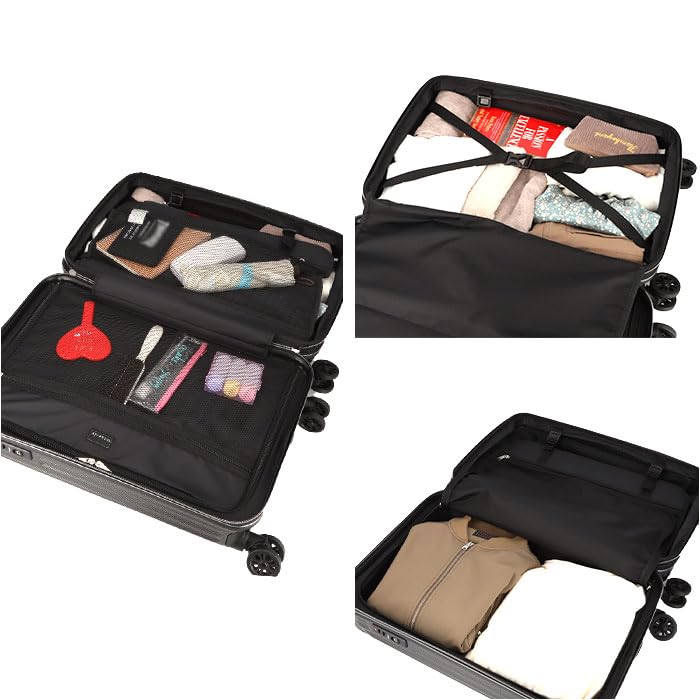 Amazon.co.jp: wise:ly ワイズリー スーツケース 52-58L スーツケース  