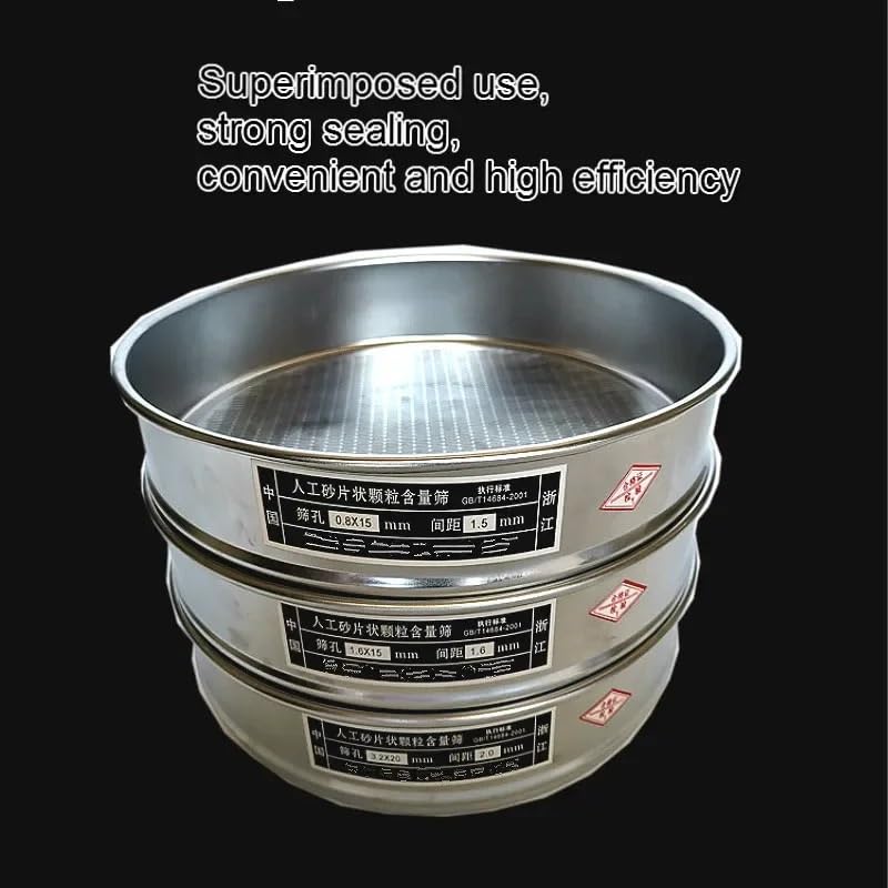 Rectangle Hole Sieve Gravel Sand Sieve Use for Separate Artificial Sand Particles Coarse Aggregate Irregular Particle Content(Model 3)