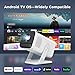 Mini Portable Projector for Bedroom with WiFi and Bi-directional Bluetooth 1080P 4K Support Smart Android 11 OS Auto Keystone Compatible with Netflix, YouTube, Prime Video, Disney+