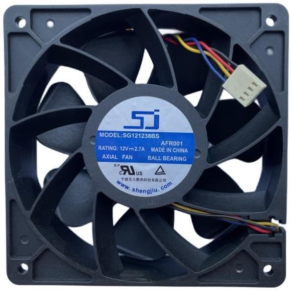 6PCS New SJ SG121238BS DC 12V 2.7A S7 S9 T9 L3 Server Square Fan Violence Fan