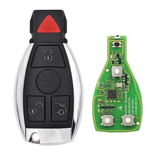 Auto Part - Original XHORSEs VVDI BE Key Pro V3.1 PCB Smart Remote Key Shell with Chip for Mercedess Benzs Improved Version 315Mһz/433Mһz (4B shell with BE key 5pcs)