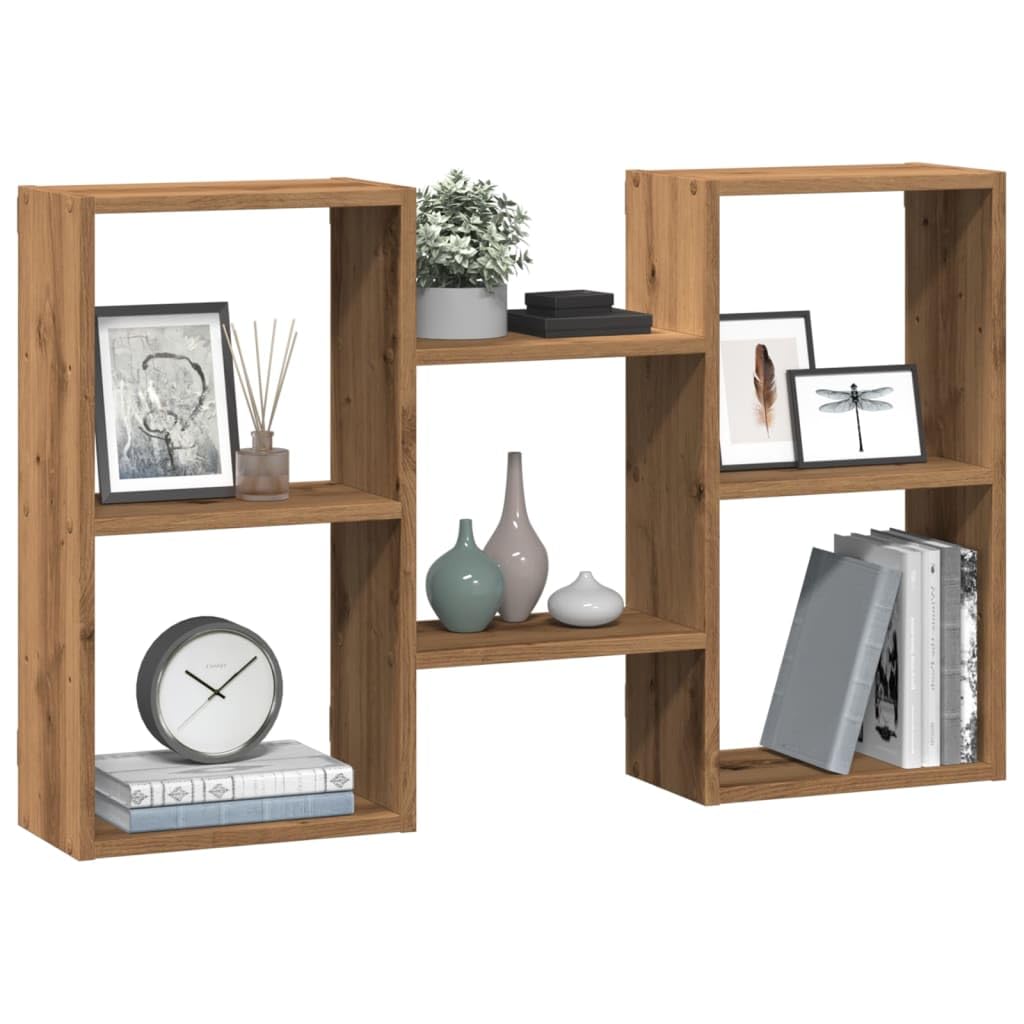 Tidyard Étagère Murale chêne Artisanal 96x18x60 cm Bois d'ingénierie Tablette Flottante Étagère à Plantes, Murale de Rangement pour Salon, Salle de Bain, Chambre, Couloir, Cuisine, Bureau