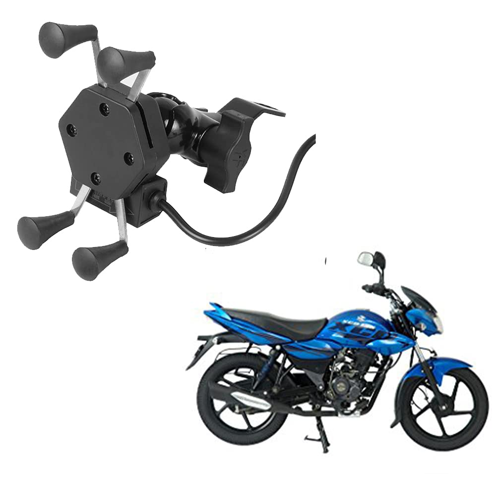 Auto Pearl -Waterproof Motorcycle Bikes Bicycle Handlebar Mount Holder Case(Upto 5.5 inches) for Cell Phone - Bajaj XCD 125cc-picture-16