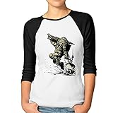 Raglan Baseball Women's Bioshock 2 Big Daddy Little Sister T-Shirt Black