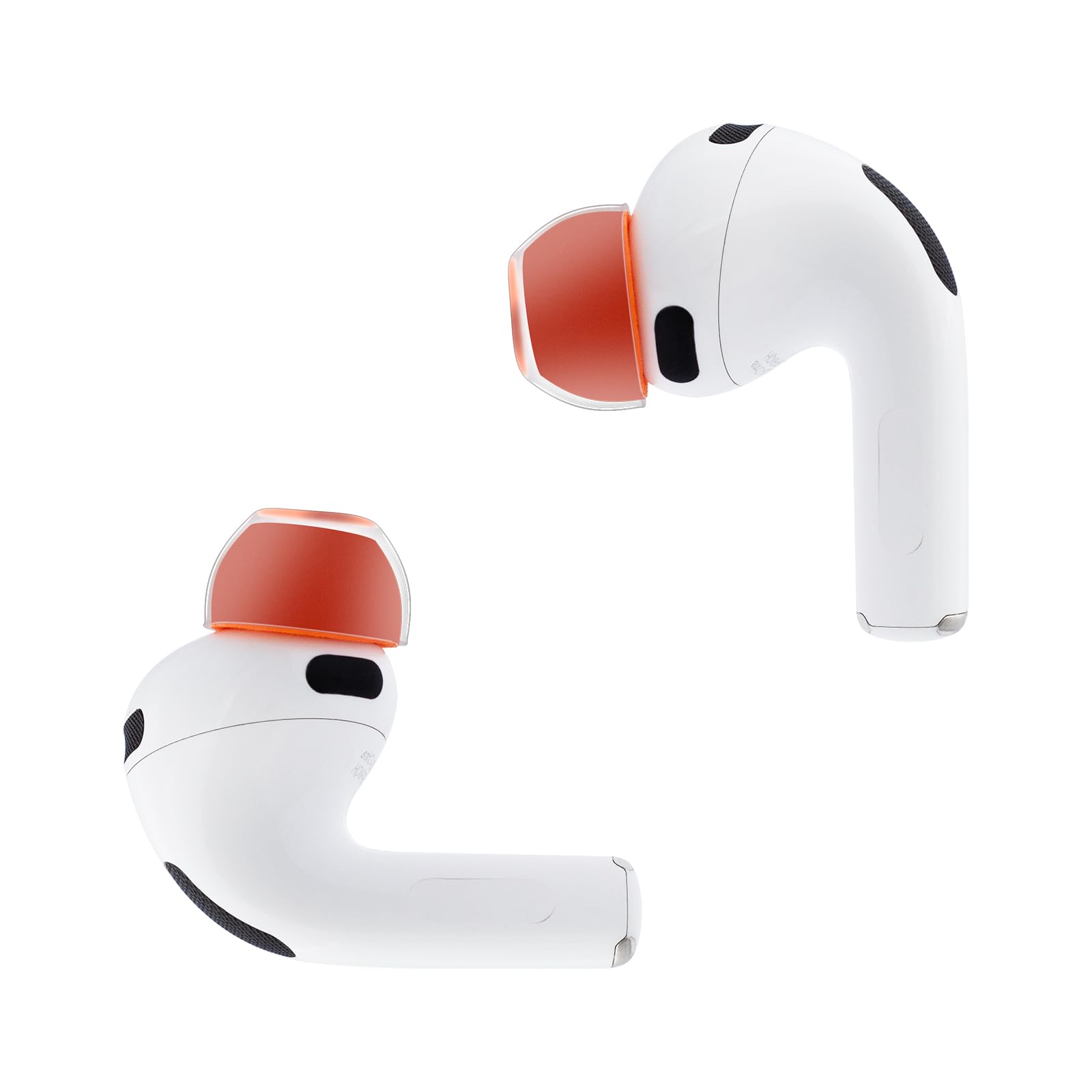 Klowcok Almohadillas de repuesto para AirPods Pro 3 (3ª generación 2025), puntas de espuma viscoelástica con silicona suave de alta calidad, almohadillas antideslizantes, 3 pares (S/M/L) (naranja)