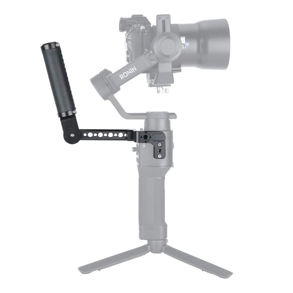 NICEYRIG Leather Handle Grip Kit for DJI Ronin S/SC / RSC2, 200 Degree Adjustment Handgrip with Rosette Mount Extension Bracket - 332