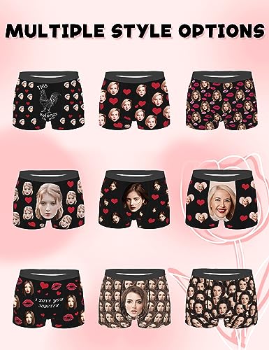 2 Pack Custom Underwear for Men, Custom Boxers for Men with Face, Gift for Boyfriend Birthday Unique Christmas3