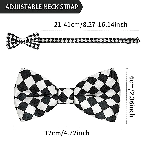 Image of Bow Tie for Men & Boys, Pre-Tied Bowtie Adjustable 9-18in, for Formal Tuxedo, Prom Party, Wedding