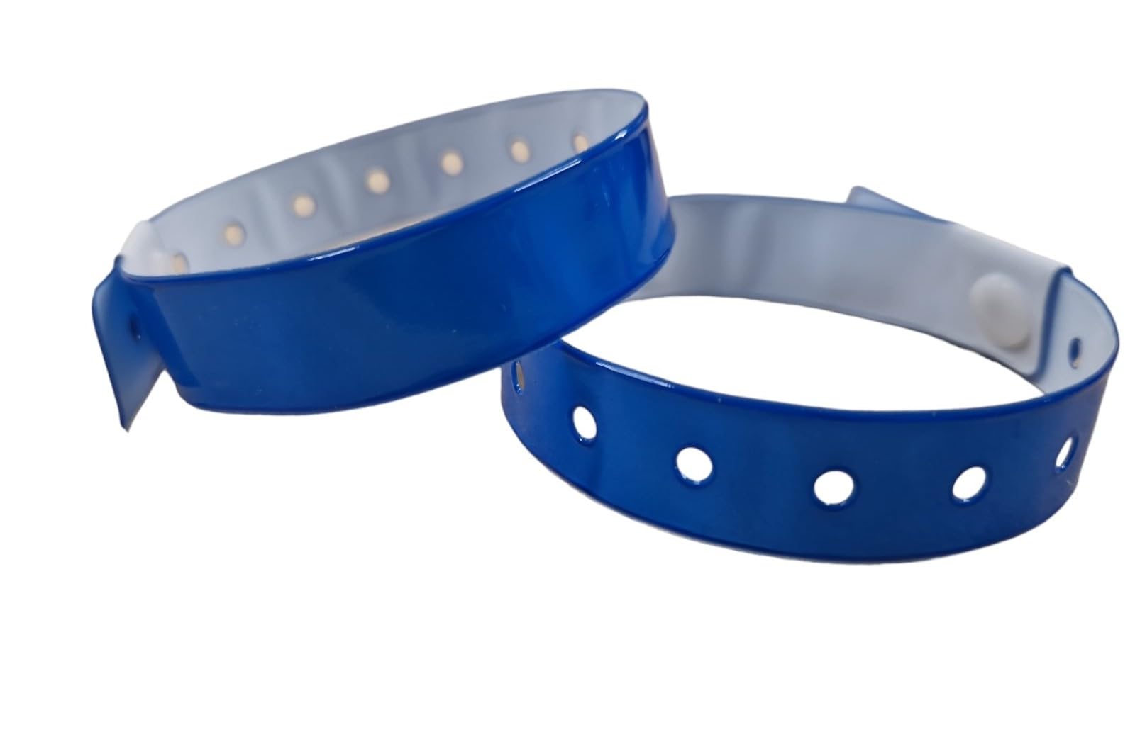 J&R Vinyl-Armbänder 100 Stück - L-förmig Mit Sicherheitsnieten Für Events