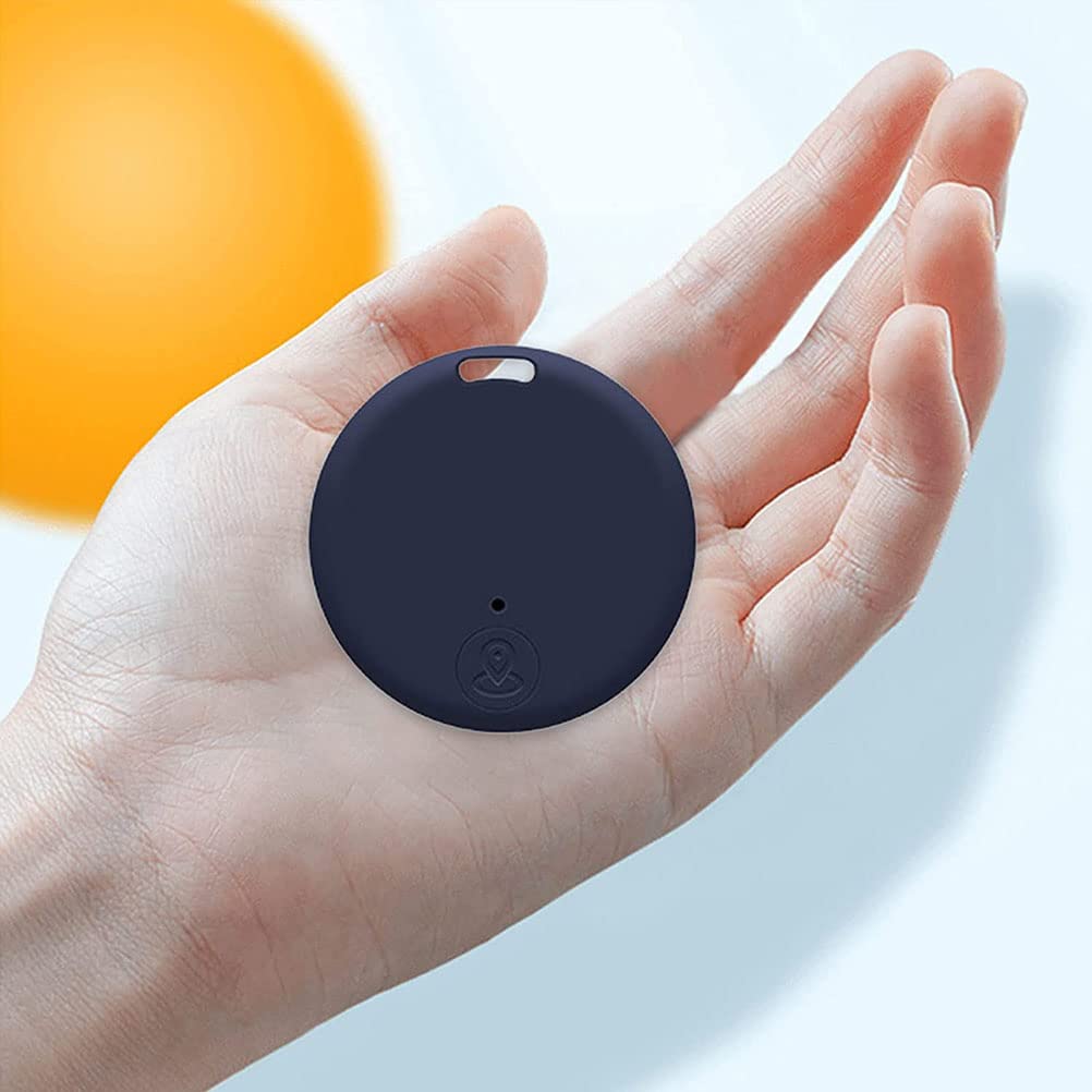 Localizzatore GPS portatile Bluetooth 5.0 con anello a strappo, dispositivo anti-perdita intelligente, dispositivo impermeabile, localizzatore di animali domestici per cani, gatti, portafogli,Blu