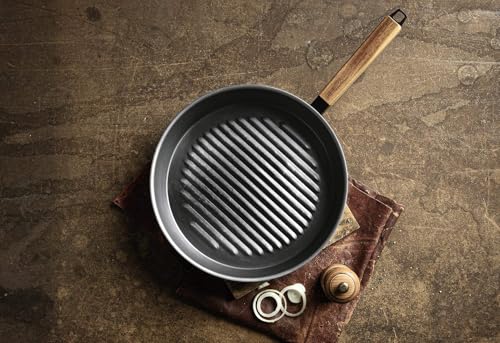 Poêle gril acier carbone Beka Nomad 28cm induction pour viande saisie