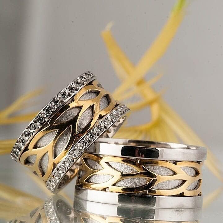 Silberne Ehering-Sets, 925er-Sterlingsilber, passendes Paar-Ehering-Set, personalisiertes Silber-Ehering-Set für Mann und Frau