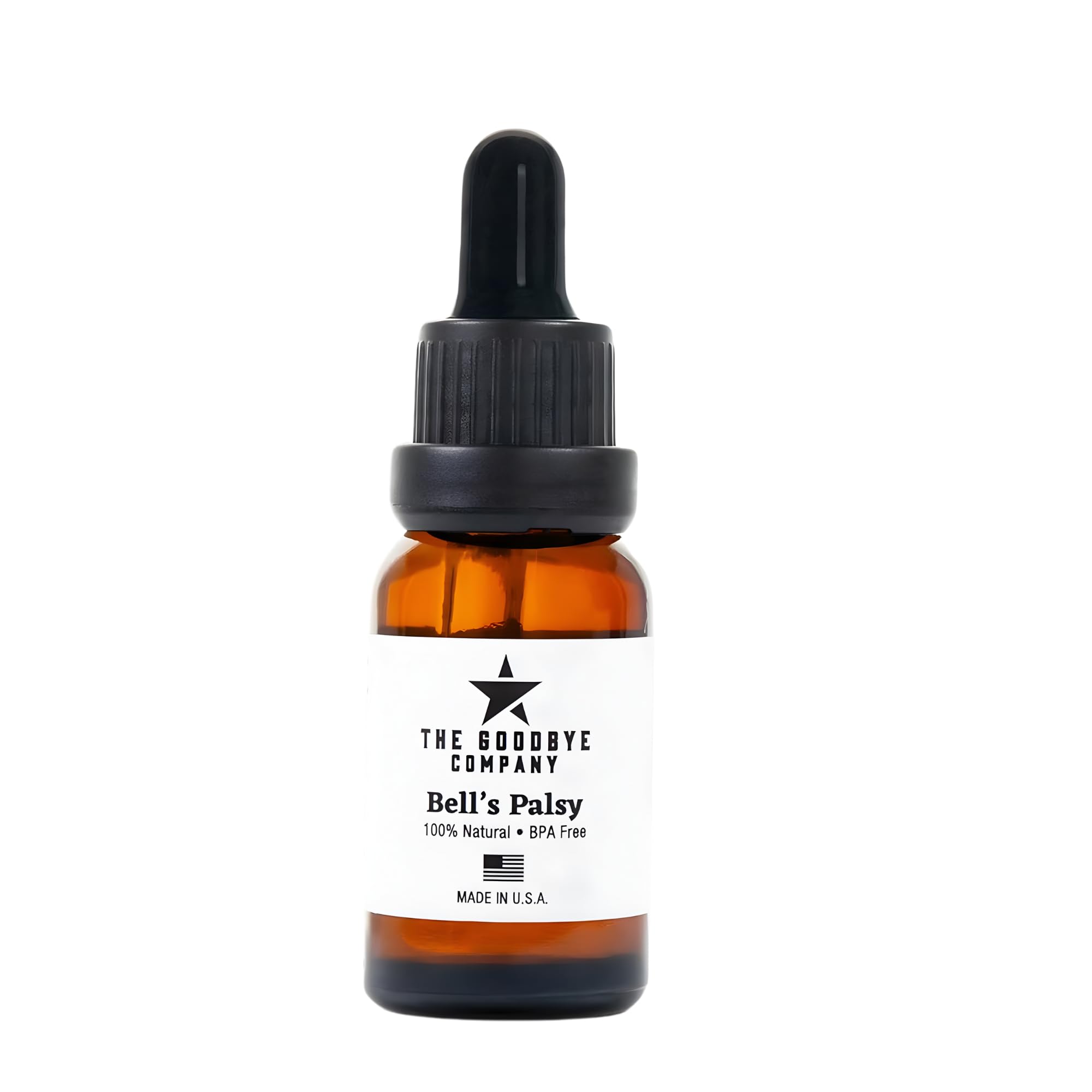 The Goodbye Company Bells Palsy Treatment - Deep Penetrating Facial Nerve and Lymphatic System Stimulating to Attack Symptoms - Made in USA (15 mL)