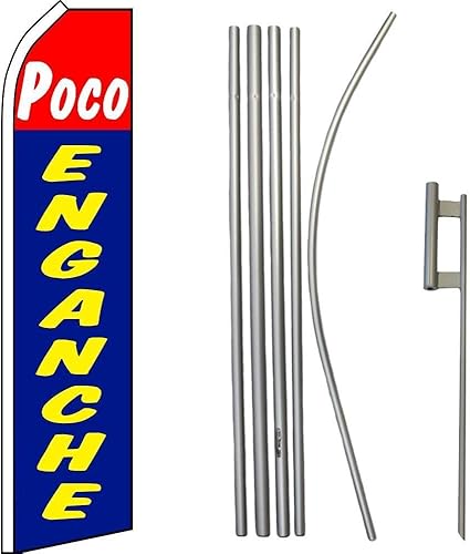 Miniatura 1 de Premium Poco Enganche RedSwooper Flag & 16ft Flagpole KitGround