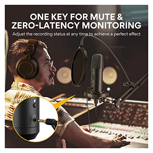 Microphone USB pour sessions gaming et streaming vidéo sur PC à la maison