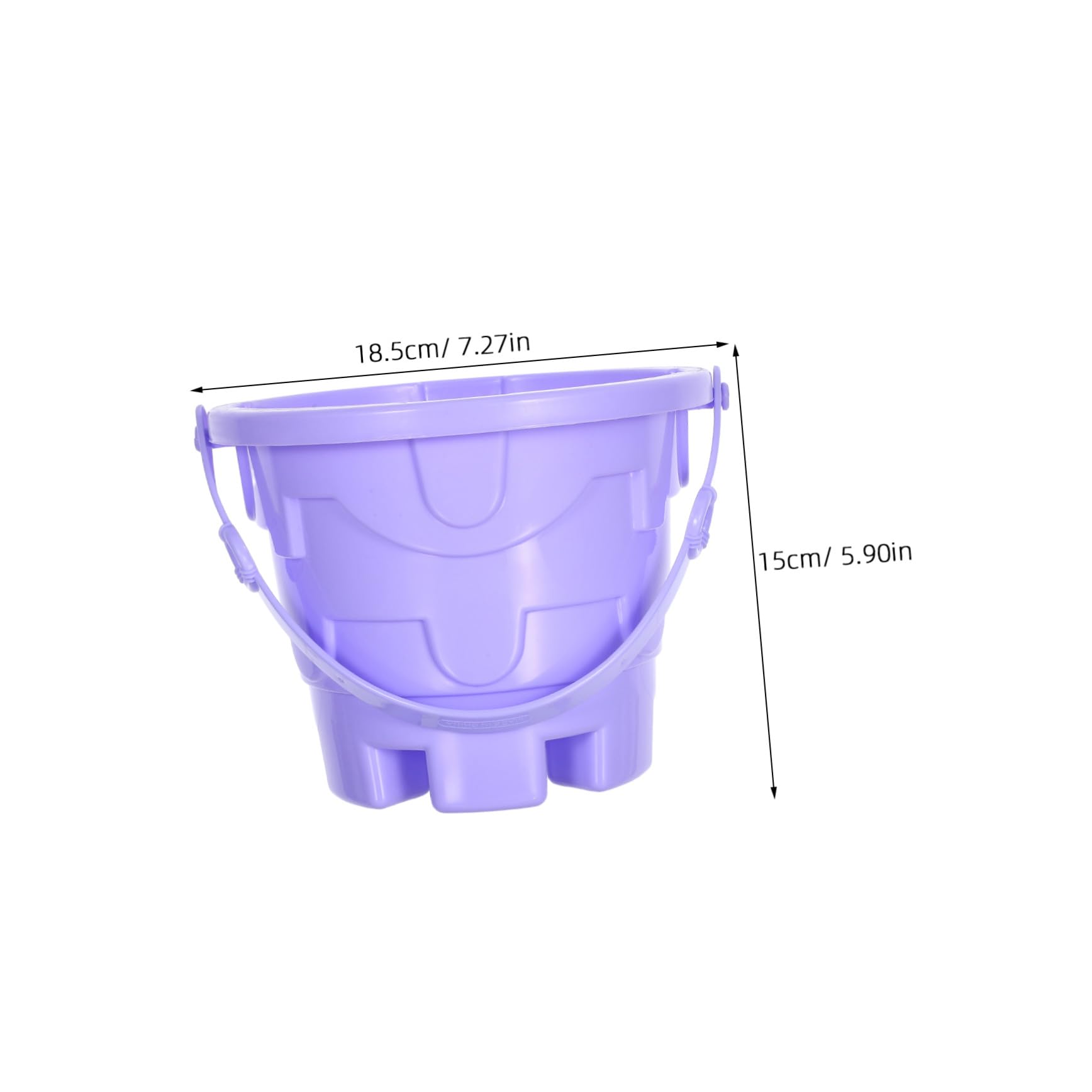 Secchiello Mare Bimbo Plastico 5 Pezzi Mini Bucket Toys Atmosfera Estiva | Design Creativo Leggero, per Spiaggia e Sabbia, Set per Ragazzo Ragazza, Gioco Pratico Colore Casuale