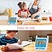 Upgraded Digital Kitchen Timer, ON/Off Switch, 12/24 Hour Clock and Silent Timers, Count Up & Count Down for Kids Teachers Cooking Games Office, Large LCD Display, Loud Alarm and Strong Magnet (Blue)